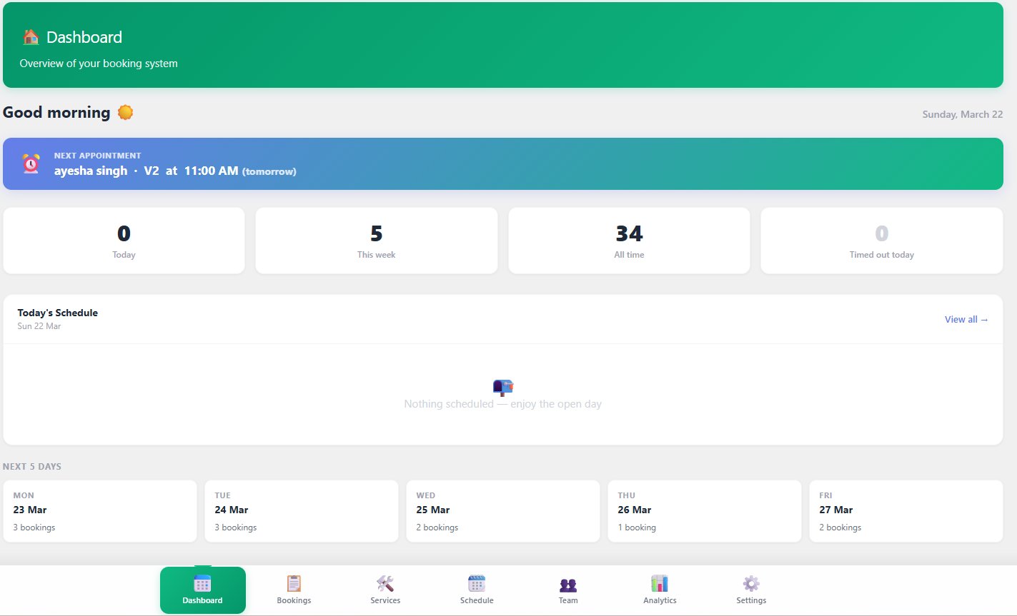 VedNex Schedules Dashboard